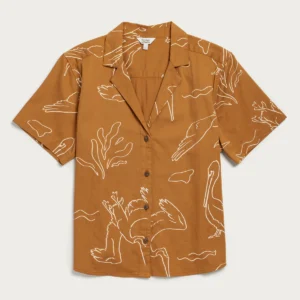 The Mila Cropped Shirt Tops